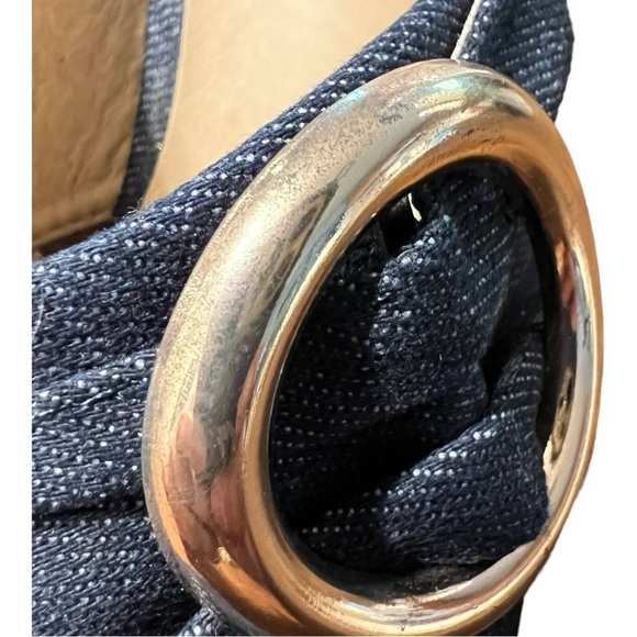 Masseys Denim Block Heeled Slings Size 6M - Picture 8 of 9